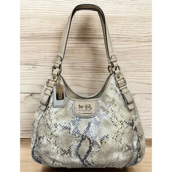 Coach 18929 Madison Maggie Limited Edition Python Shoulder Bag - Picture 1 of 10